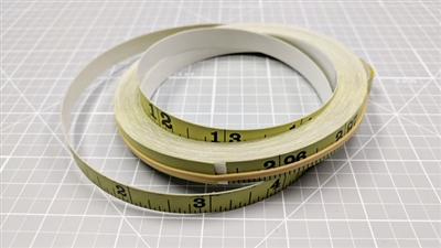 25' Rule Tape Left To Right 3/8" Self Adhesive